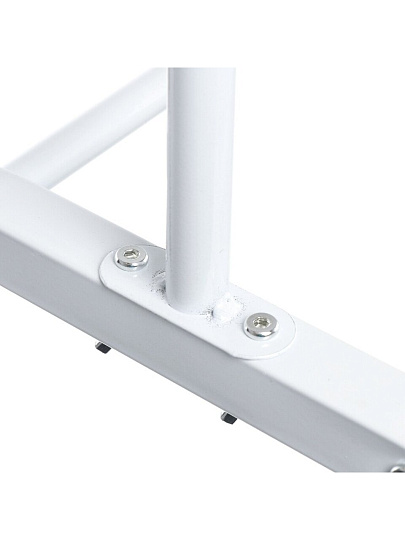 Вешалка напольная 110х40х150 см, Aqwin, металл, полка для обуви, 15 кг, Элит, VPF61, белая