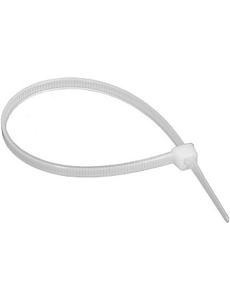Хомут нейлоновый, 2.5х100 мм, 100 шт, белый, General Lighting Systems, 475300