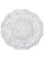 Салфетка для стола ПВХ, 38х38 см, круглая, белая, Grace, Лейс, LO-1006U - фото 3