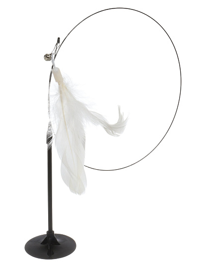 Игрушка для кошек, дразнилка, с присоской, интерактивная, Рыжий кот