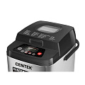 Хлебопечка Centek, CT-1410, 650 Вт, 19 программ, вес хлеба 0.75 кг, LCD, окошко, нержавеющая сталь, черная - фото 2