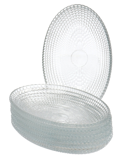 Блюдо стекло, овальное, 10.5х16х2.5 см, 6 шт, Venice, Kaveh, DB1074SCL