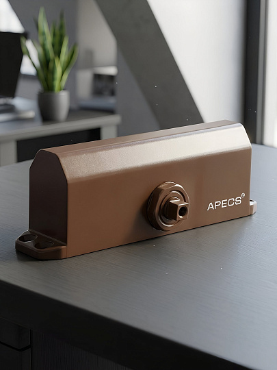 Доводчик дверной Apecs, DC-20.4/1050/100-A1-BR, -40°C +50 °C, 100 кг, коричневый