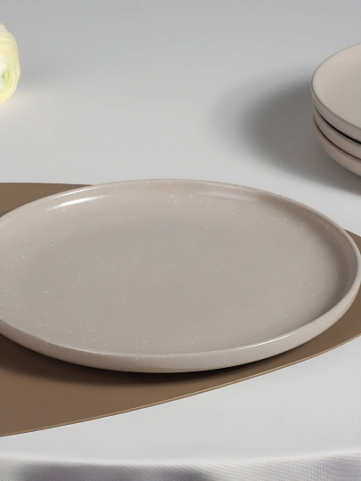 Сервиз столовый керамика, 16 предметов, на 4 персоны, Millimi, 824-179, бежевый