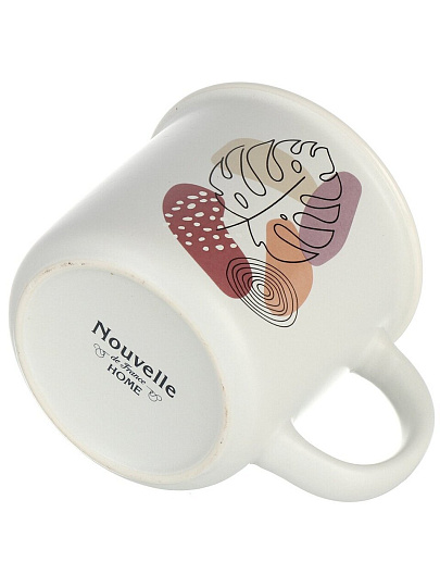 Кружка фарфор, 390 мл, Floristry, 17100013-3, белая