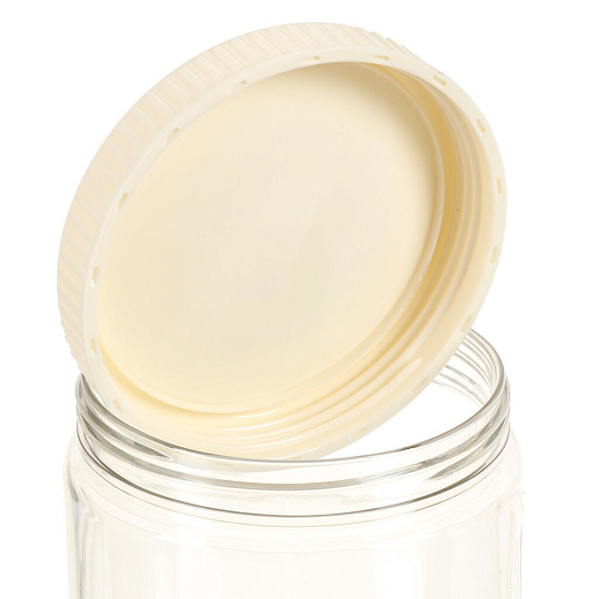 Банка для сыпучих продуктов, полипропилен, 1.1 л, 10х10х20 см, с крышкой, Sugar&amp;Spice, Green Republic, SE2249GR, лен