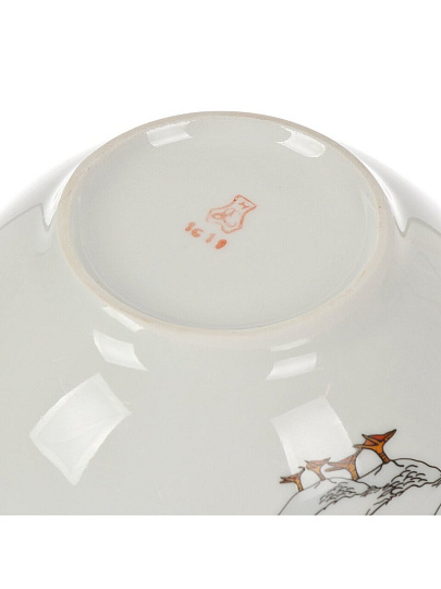 Пиала фарфор, круглая, 15.7х7.2 см, 0.7 л, Восточная, Гуси, Добрушский фарфоровый завод, 2С0868/1Ф34