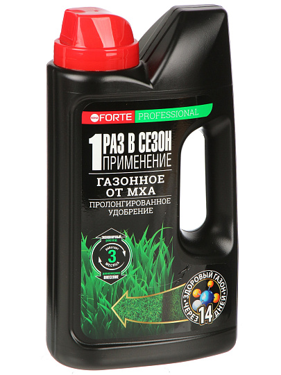 Удобрение Газонное, от мха, минеральное. канистра, жидкость, 1 кг, Bona Forte