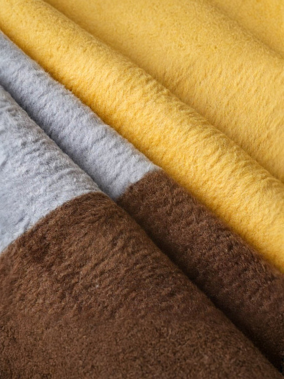 Плед евро, 200х220 см, 60% хлопок, 40% акрил, Karteks, Soft Komfort PD165A, серо-коричневый, 104/200.165A