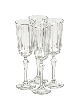 Бокал для шампанского, 175 мл, стекло, 4 шт, Pasabahce, Joy, 440300