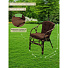 Мебель садовая Сиеста, стол, 50.2х50.2х55.3 см, 2 кресла, подушка коричневая, 100 кг, AI-1808004 - фото 13