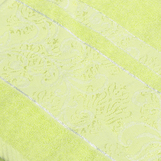 Полотенце банное 70х140 см, 380 г/м2, махра, Sarmasik, Brielle, лайм, Турция, 1217-62462