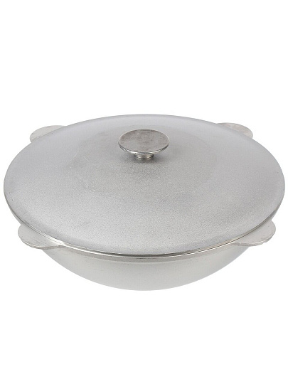 Казан алюминий, 12 л, с крышкой, татарский, Гардарика, 12-2