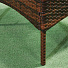 Мебель садовая Катрин, стол, 71х42х38 см, 2 кресла, 1 диван, подушка серая, 110 кг, полиэтилен, металл, 102х54х80 см, Y9-294 - фото 6