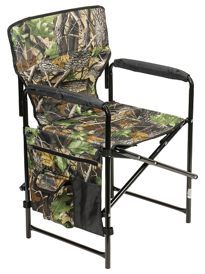 Кресло складное 50х56х86 см, камуфляж лесное, ткань водоотталкивающая, с карманом, 120 кг, Nika, КС2-LM/Л