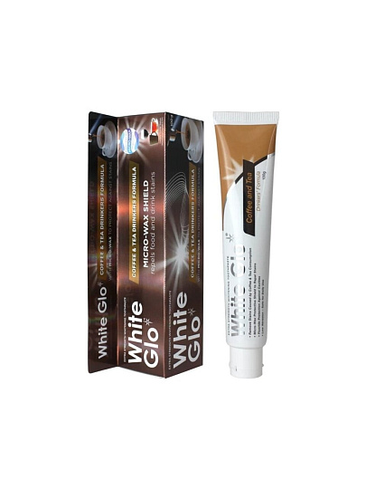 Зубная паста White Glo, 100 г, для любителей кофе и чая