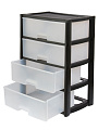Комод 4 ящика, Колорит, черный, широкий, М8763, Альтернатива - фото 5