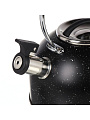 Чайник нержавеющая сталь, 2.7 л, со свистком, ручка бакелитовая, Daniks, Черный мрамор, индукция, PR-2205 - фото 5
