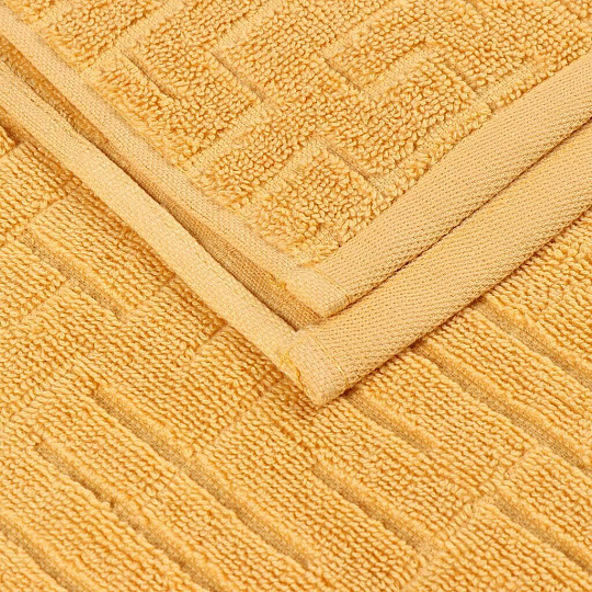 Полотенце банное 50х90 см, 100% хлопок, 541 г/м2, Galiha Jacquard, Anilsan, желтое, Турция, 20915090