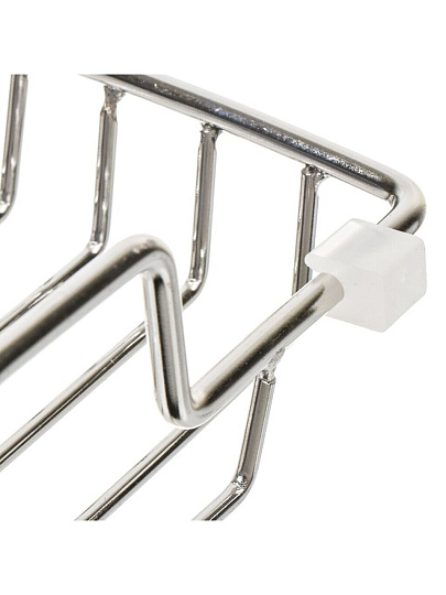 Мыльница настенная, металл, 13.5х8х4.5 см, силиконовое крепление, T2022-HT022