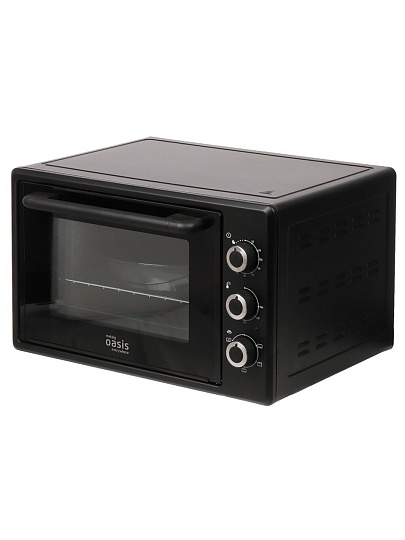 Духовка электрическая, Oasis, everywhere, 40 л, 1500 Вт, с термостатом, черная, M-40CB