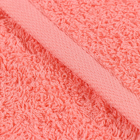 Полотенце банное 50х90 см, 100% хлопок, 375 г/м2, жаккард, Вышневолоцкий текстиль, лососевое, 311, Россия, К1-5090.120.375