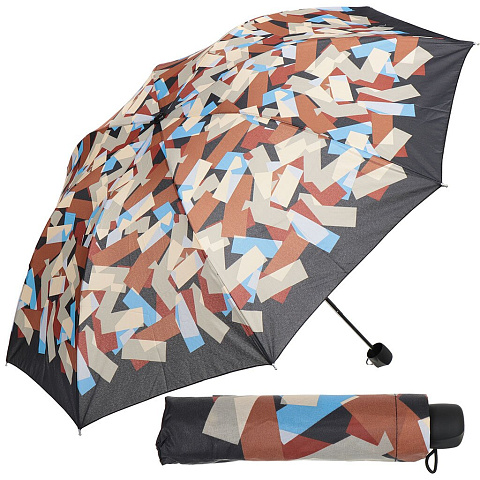 Зонт для женщин, механический, 8 спиц, 55 см, 302, сплав металлов, полиэстер, в ассортименте, 302-299
