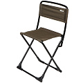 Стул складной 4х - опорный, усиленный, со спинкой, металл, 37 см, 90 кг, хаки, Nika, ПС3/Х