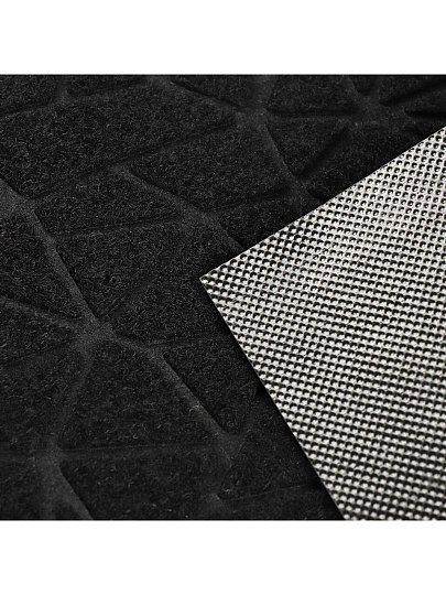 Коврик грязезащитный влаговпитывающий, 40х60 см, черный, узор, Natverk, 93685