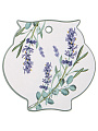 Подставка под горячее, керамика, фигурная, 16х16х1 см, Agness, Лаванда, 358-2164