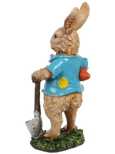 Фигурка садовая декоративная Братец кролик, 12х13х29 см, полистоун, Y4-11208