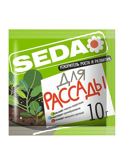 Удобрение Ускоритель роста, для рассады, таблетки, 10 г, Seda