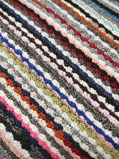 Коврик грязезащитный придверный, 60х90 см, прямоугольный, полипропилен, с латексным напылением, 5569