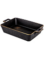 Блюдо для запекания фарфор, 15х25х5 см, 0.9 л, прямоугольное, Bronco, Midnight gold, 42-378 - фото 3
