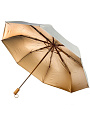 Зонт механический, 8 спиц, 55 см, полиэстер, белое золото, Y822-062