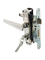 Замок врезной Абсолют, 3В4-3/01, БП-00013513, ручка в комплекте, цилиндровый, универсальный, хром - фото 2