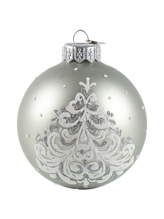 Елочный шар Ёлочка кудрявая, 8 см, в подарочной упаковке, КУ-80-214235