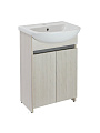 Тумба Doratiz, Бора-бора 50, напольная, под умывальник Браво 50, 50 600х470х83, графит/светлый дуб, 9912.015