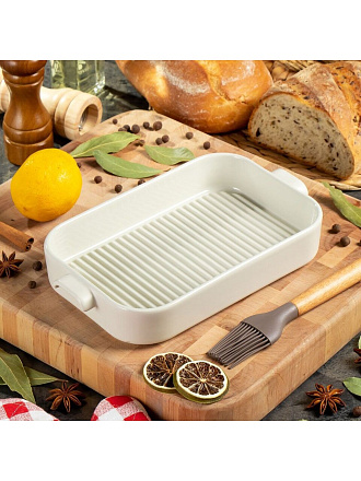 Форма для запекания керамика, 26.5х15х4.5 см, прямоугольная, в ассортименте, Y4-7293