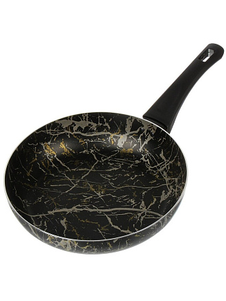 Сковорода алюминий, 26 см, антипригарное покрытие, Vari, Laurent, черный мрамор, LART23126