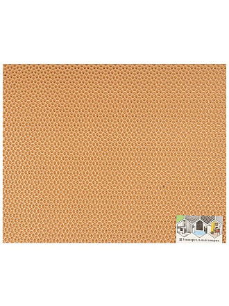 Коврик универсальный, 58х73 см, прямоугольный, EVA, песочный, капелька, УК058073