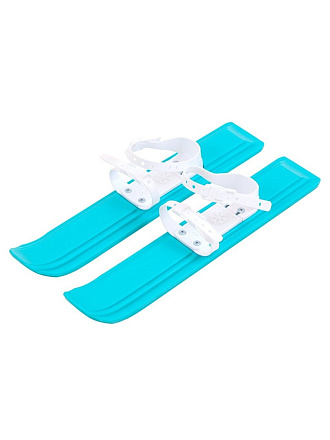 Лыжи для детей, 47 см, пластик, в сетке, бирюзовые, Юниор, 9347-00