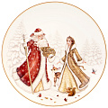Тарелка закусочная, фарфор, 20.5 см, круглая, Морозко, Lefard, 85-2038