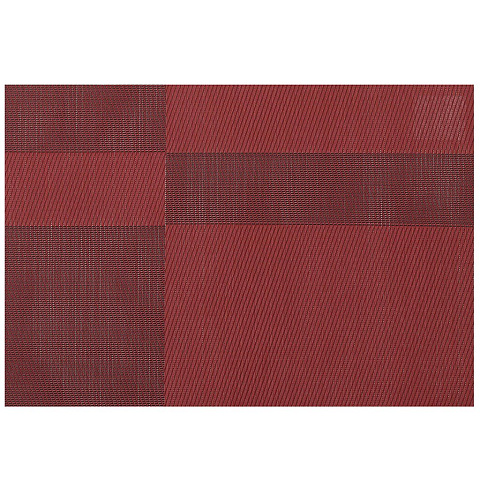 Салфетка сервировочная полимер, 45х30 см, прямоугольная, красная, Y3-1125