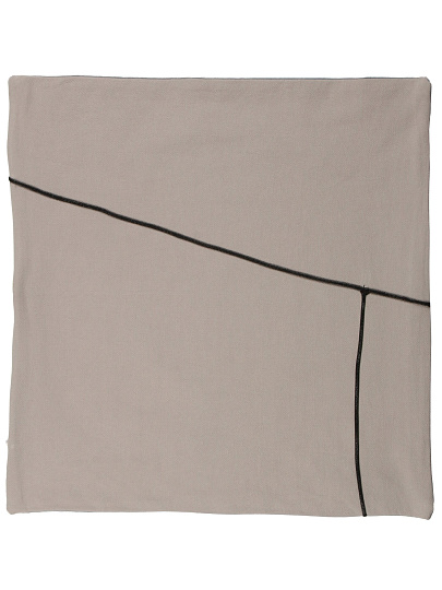 Наволочка декоративная Линии, 100% полиэстер, 45 х 45 см, светло-серая, A130035