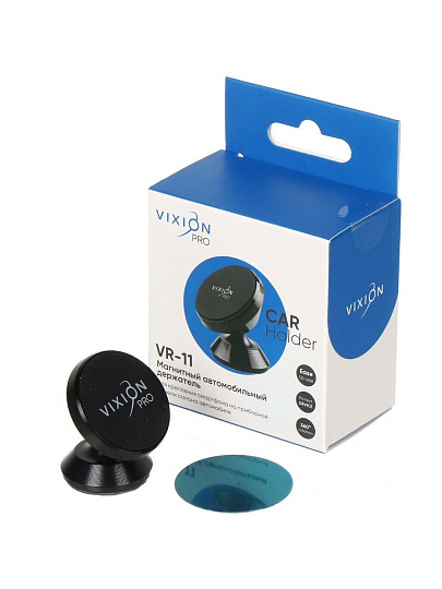 Держатель для телефона Vixion, VR-11, магнитный на шарнире, черный