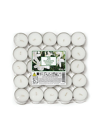 Свеча чайная 2х4 см, 25 шт, SER S.P.A, Жасмин, Petali, 021961DSE