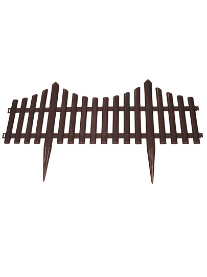 Забор декоративный пластмасса, Диорит, Модерн, 32.5х300 см, темно-коричневый, 10608