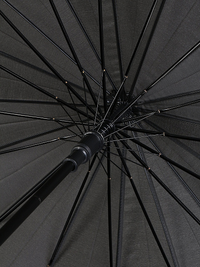 Зонт полуавтомат, трость, 16 спиц, 68 см, черный, Y4-11564