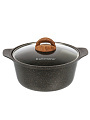 Кастрюля алюминий, антипригарное покрытие, 3 л, крышка стекло, Kukmara, Granit Ultra Induction original, кгои33а, индукция - фото 3